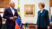 EN FOTOS: Jorge Rodríguez recibió a Laura Dogu y representantes de EEUU en la AN por seguimiento a Ley de Amnistía