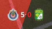 Liga MX: León sucumbe ante Chivas en una goleada 5-0