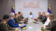 Presidenta encargada reconoce trabajo de Vladimir Padrino López y el equipo saliente del Alto Mando Militar