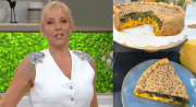 Tarta bicolor con harina integral: la receta saludable de Jimena Monteverde