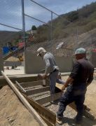 Construyen cancha en La Pedrera