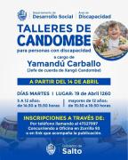 El Gobierno de Salto /Convoca a talleres de candombe inclusivos para personas con discapacidad