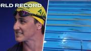 Una carrera rápida como el rayo: El nadador Cameron McEvoy se lució al batir récord mundial de los 50 metros libres