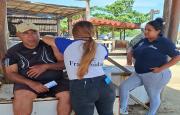 Realizan jornada de vacunación contra la fiebre amarilla en Playa Blanca