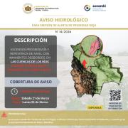 Senamhi emite alerta roja por desbordes de ríos Chapare y Mamorecillo en Cochabamba