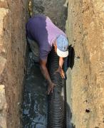 Reparada tubería de aguas residuales en el municipio Guacara