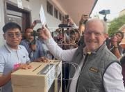Adrián Oliva votó y destacó la jornada electoral en Tarija