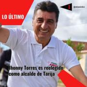 Oficial: Jhonny Torres reelecto alcalde de Cercado
