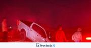 Sanjuanino perdió el control de su camioneta y cayó a un zanjón