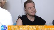 MSP realizó jornada de vacunación en Canal 10 para trabajadores y público que se acercó a Lorenzo Carnelli 1234