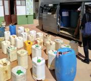 ANH y Policía decomisan más de 3.000 litros de gasolina en Chuquisaca