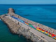 Galería Mar Adentro, en el puerto de Quequén: un innovador paseo artístico sobre el mar