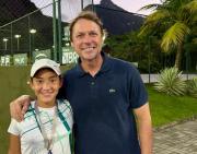 María Aguirre brilla en brasil con un subcampeonato internacional sub-12