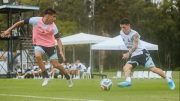 La Selección Argentina disputó un amistoso con la Sub-20 en Ezeiza