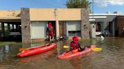 Temporal histórico en Colonia Marina: cayeron 300 mm en tres horas y el pueblo quedó bajo el agua