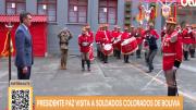 Presidente Rodrigo Paz visita a los Colorados de Bolivia en La Paz