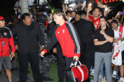 River Plate llega a Santa Cruz en medio de fuertes medidas de seguridad