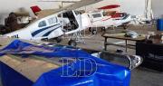 Así fueron encontradas varias alas de aeronaves en un hangar intervenido vinculado a Marset
