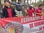 Maestros urbanos demandan un adecuado sueldo y soluciones a mala gasolina