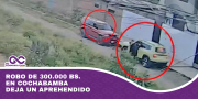 Robo de 300.000 bs. en Cochabamba deja un aprehendido