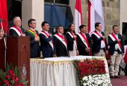 RODRIGO PAZ RINDE HOMENAJE A TARIJA EN LOS 209 AÑOS DE LA BATALLA DE LA TABLADA
