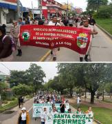 Gendarmes y salud salieron a las calles e iniciaron paro por sus salarios adeudados