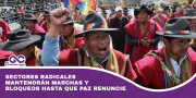 Sectores radicales mantendrán marchas y bloqueos hasta que Paz renuncie