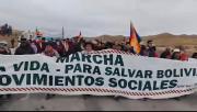 Inicia marcha Por la vida para salvar a Bolivia desde Caracollo