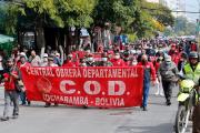 COD y fabriles de Cochabamba convocan paro indefinido y bloqueos desde este jueves