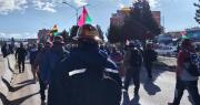 Mineros cooperativistas se movilizan y marchan desde El Alto rumbo al centro paceño