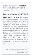 Paz Pereira concede bono extraordinario a la Policía
