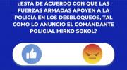 Sondeo refleja amplio respaldo al apoyo militar en los desbloqueos