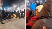 Desbloqueo: policías y militares intervienen vías bloqueadas y manifestantes resisten