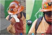 Reportan un minero herido durante los enfrentamientos con la policía, fue internado en un hospital