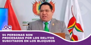 94 personas son procesadas por los delitos suscitados en los bloqueos