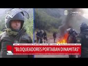 Policía denuncia que fueron recibidos con dinamitas en desbloqueo de la ruta Cochabamba – La Paz