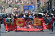 Marcha de la COB contra el Gobierno llega a la ciudad de La Paz