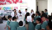 Alcaldía intensifica vacunación contra la influenza en colegios y centros de salud