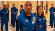 Increparon a los astronautas del Artemis II en el Capitolio: “Dejen de mentir, nunca fueron al espacio”