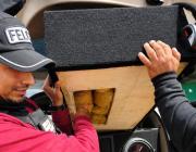 Tres Cruces: descubren 120 paquetes de droga ocultos en parlantes