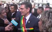 En Sucre, Rodrigo Paz llama al diálogo y advierte a sectores movilizados con aplicar la Constitución