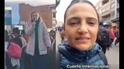 Diputada argentina de izquierda participa en las protestas contra Paz y revela presencia socialista internacional