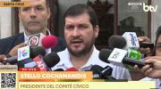 Cívicos del país se reúnen con el presidente en Santa Cruz