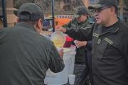 Empresa con aperitivo apoya a la Policía que garantiza la libre locomoción en carretera al occidente
