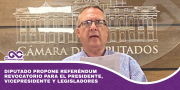 Diputado propone referéndum revocatorio para el presidente, vicepresidente y legisladores