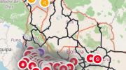 Más de 90 puntos de bloqueo afectan carreteras en siete departamentos del país