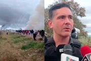Despliegan operativo de desbloqueo en San Julián y se desata enfrentamiento