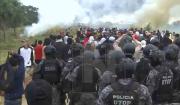 Operativo en San Julián: policías y militares desbloquean la ruta en medio de enfrentamientos