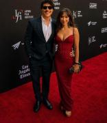 El boliviano Reynaldo Pacheco comparte alfombra con JLO y Edward James Olmos en el festival Laliff