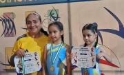 Ainhoa Orellana, estudiante del colegio René Moreno, conquista el primer lugar en campeonato intercolegial de gimnasia